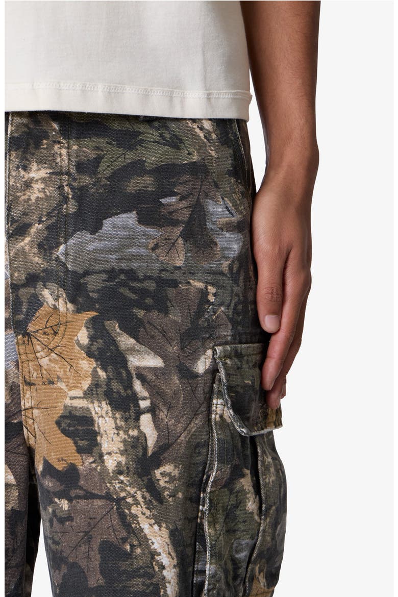 Camo Print Ultra Baggy Cargo Shorts, Alternate, color, FOREST CAMO