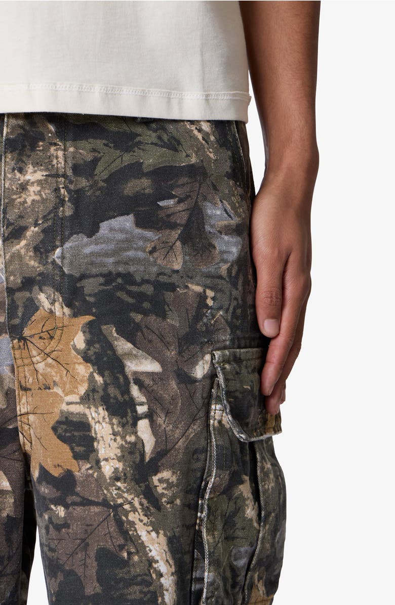 mnml Camo Print Ultra Baggy Cargo Shorts, Alternate, color, Forest Camo