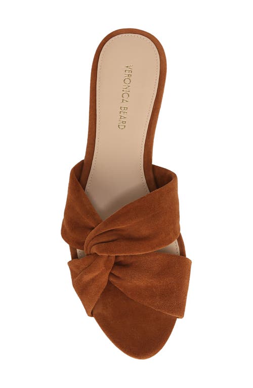 Veronica Beard Seraphina Slide Sandal In Caramel