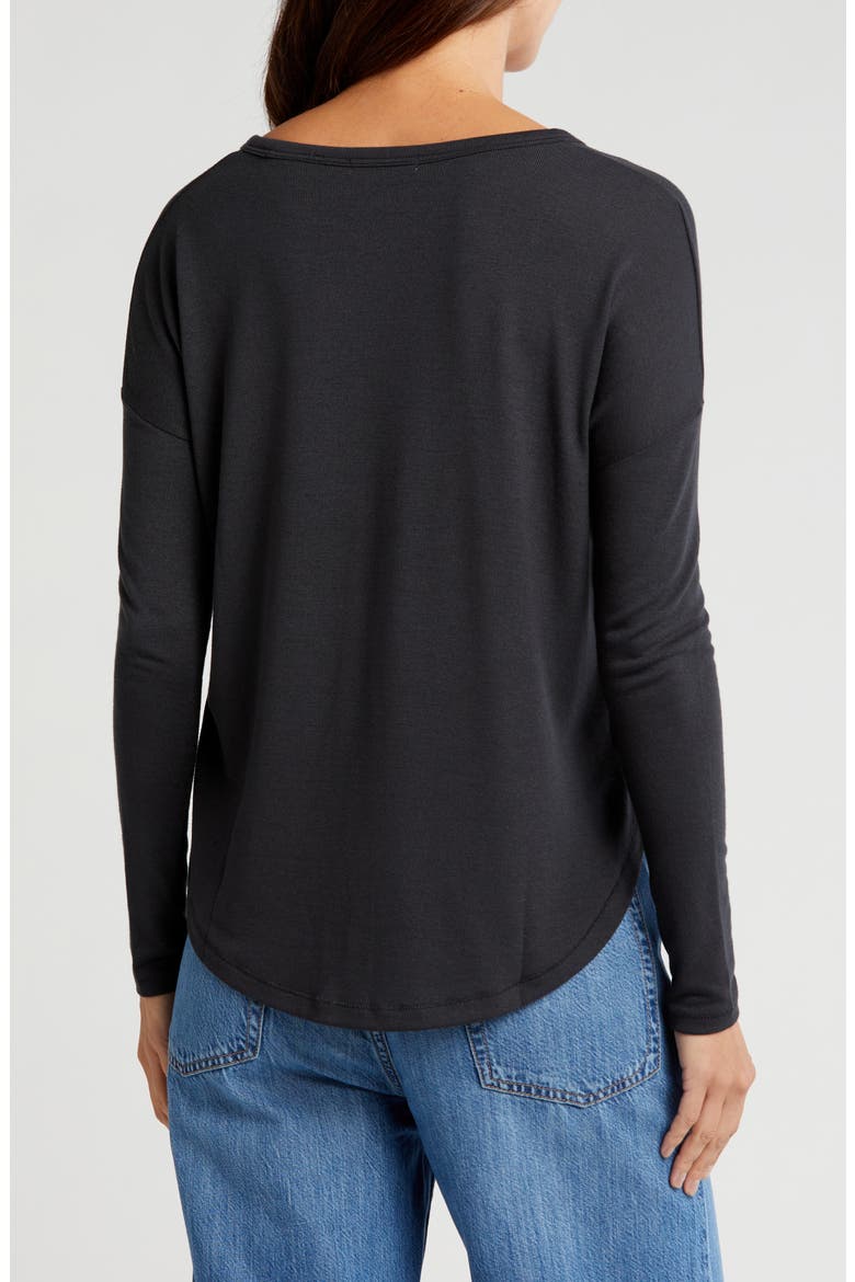 Lea Long Sleeve T-Shirt, Alternate, color, BLK