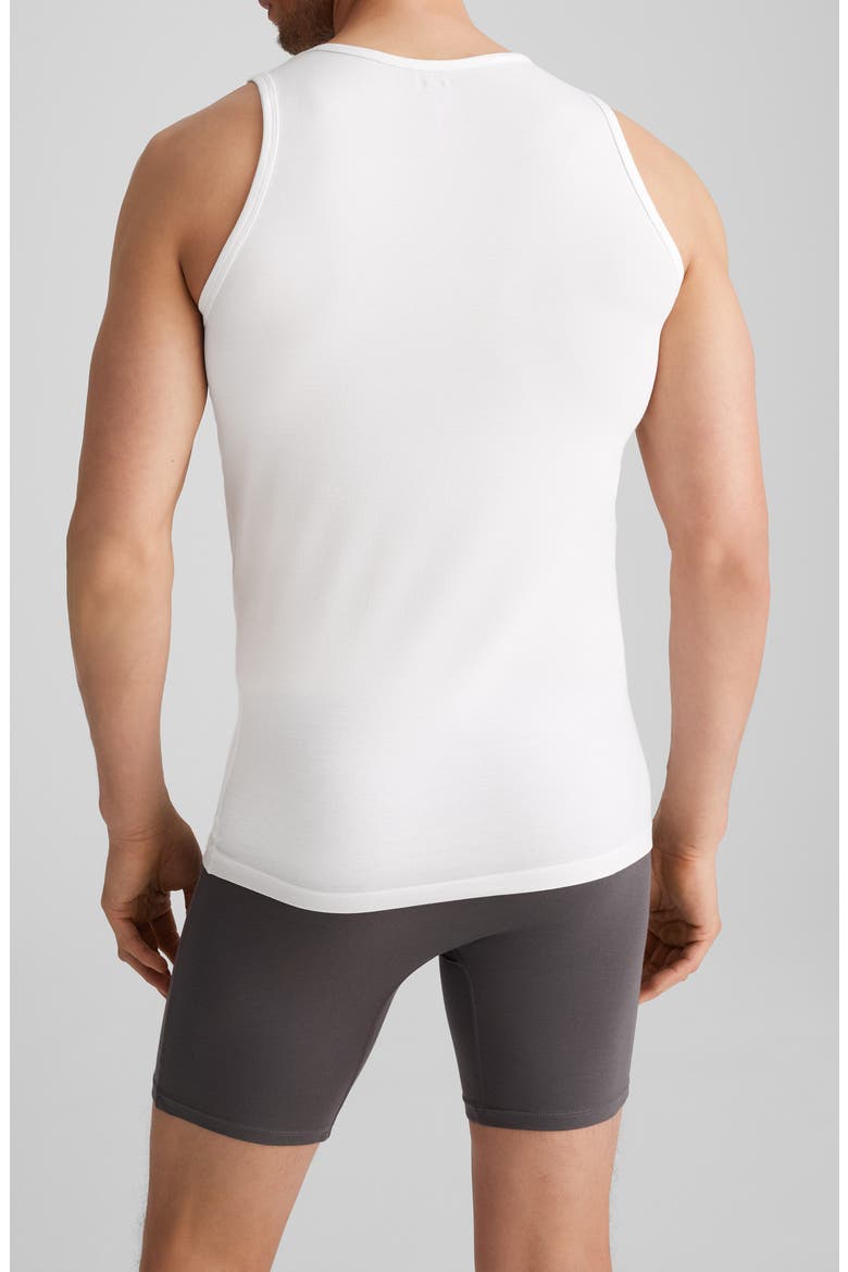 Essential 3-Pack Stretch Cotton Tanks, Alternate, color, WHITE