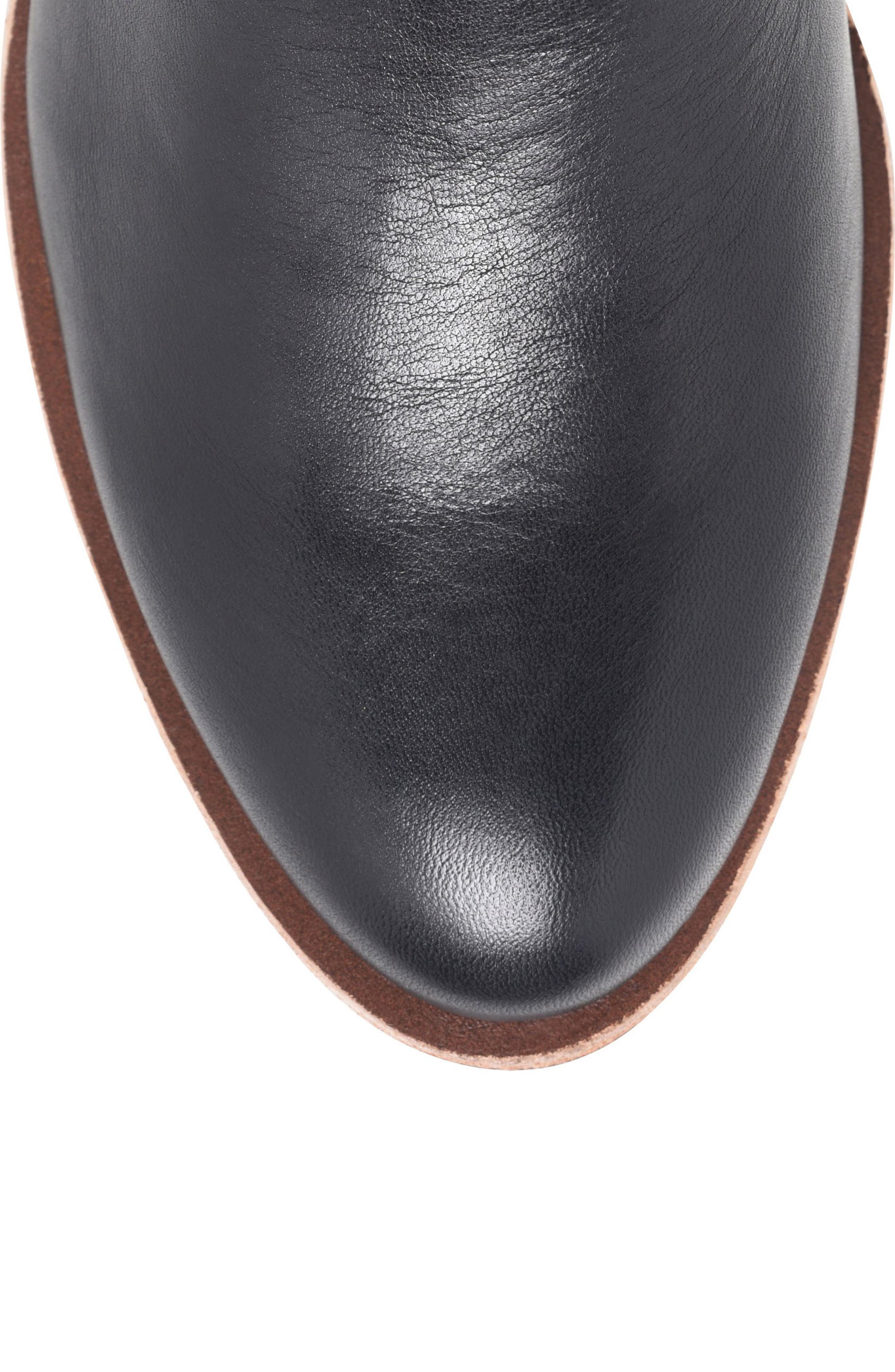 Skye Bootie, Alternate, color, BLACK LEATHER