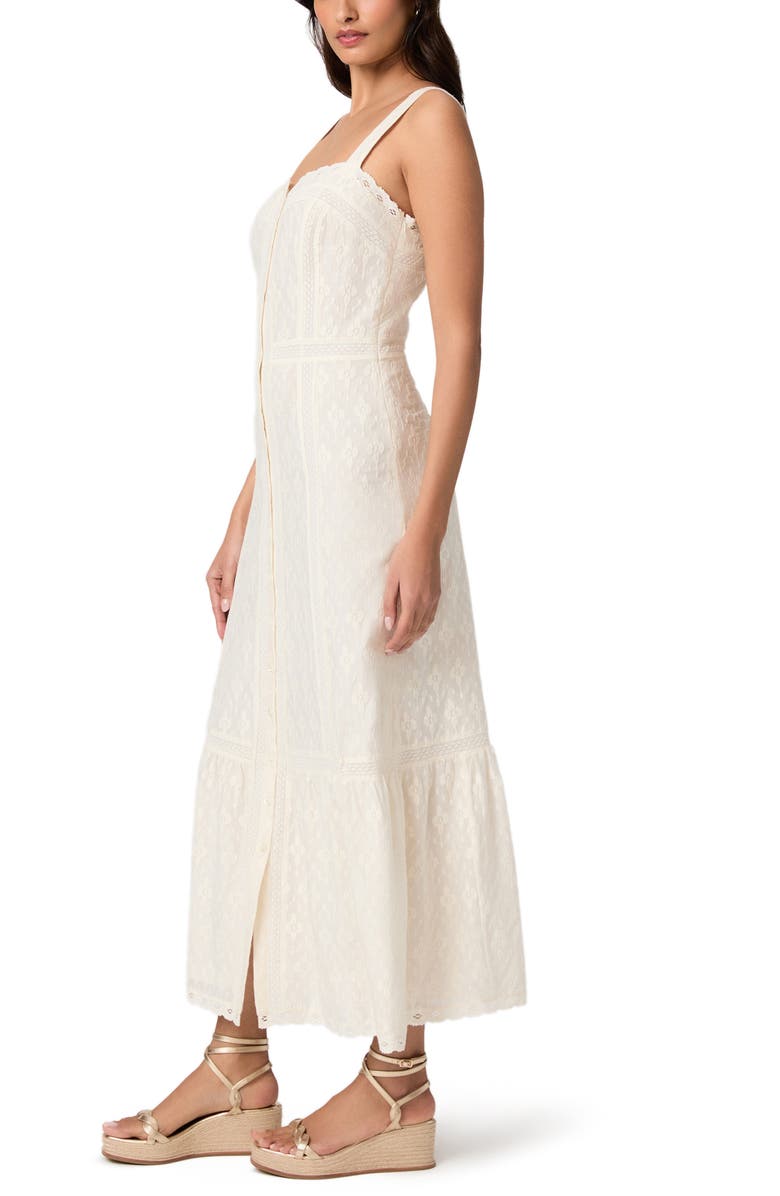 PAIGE Kelli Lace Sleeveless Maxi Dress, Alternate, color, Antique White
