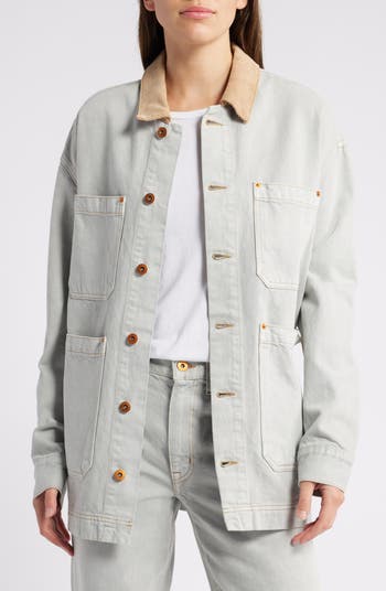 NWT SLVRLAKE Denim Worker Willows Jacket Oversized online M