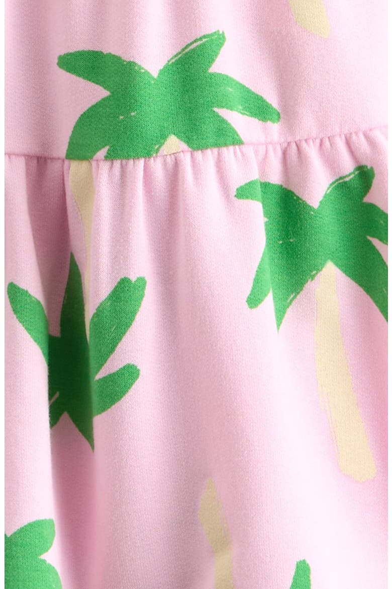 Kids' Flared Shorts, Alternate, color, PINK OPAL PAINTED PALMS