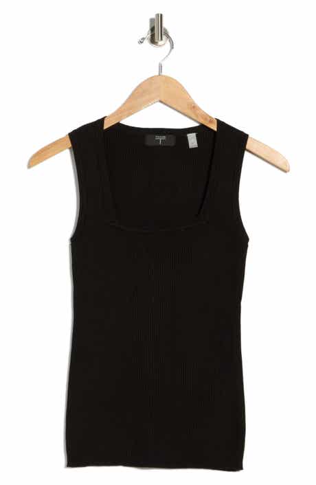 T Tahari Square Neck Tank