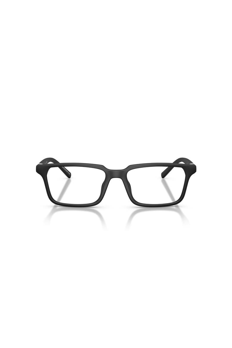 54mm Square optical glasses, Alternate, color, Black