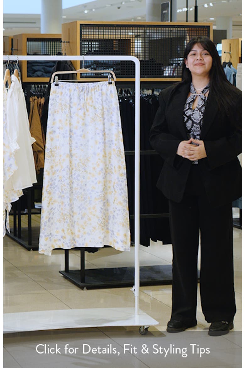Drawstring Waist Maxi Skirt video