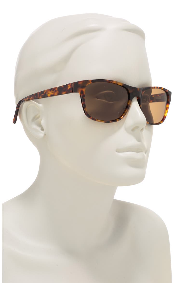 59mm Rectangle Sunglasses, Alternate, color, TORTOISE