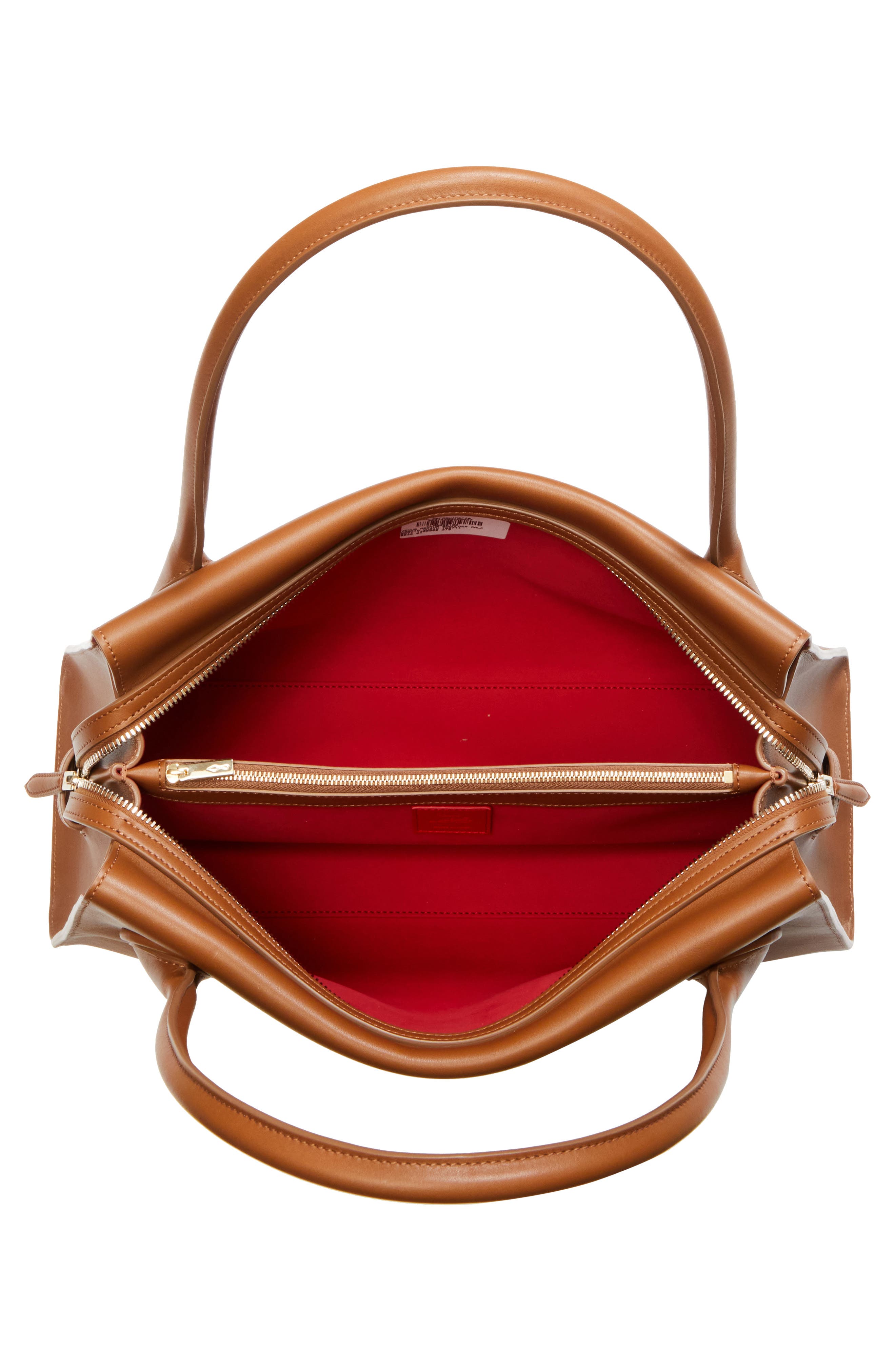 Christian Louboutin Medium Baguette Leather Shoulder Bag, Alternate, color, Cuoio