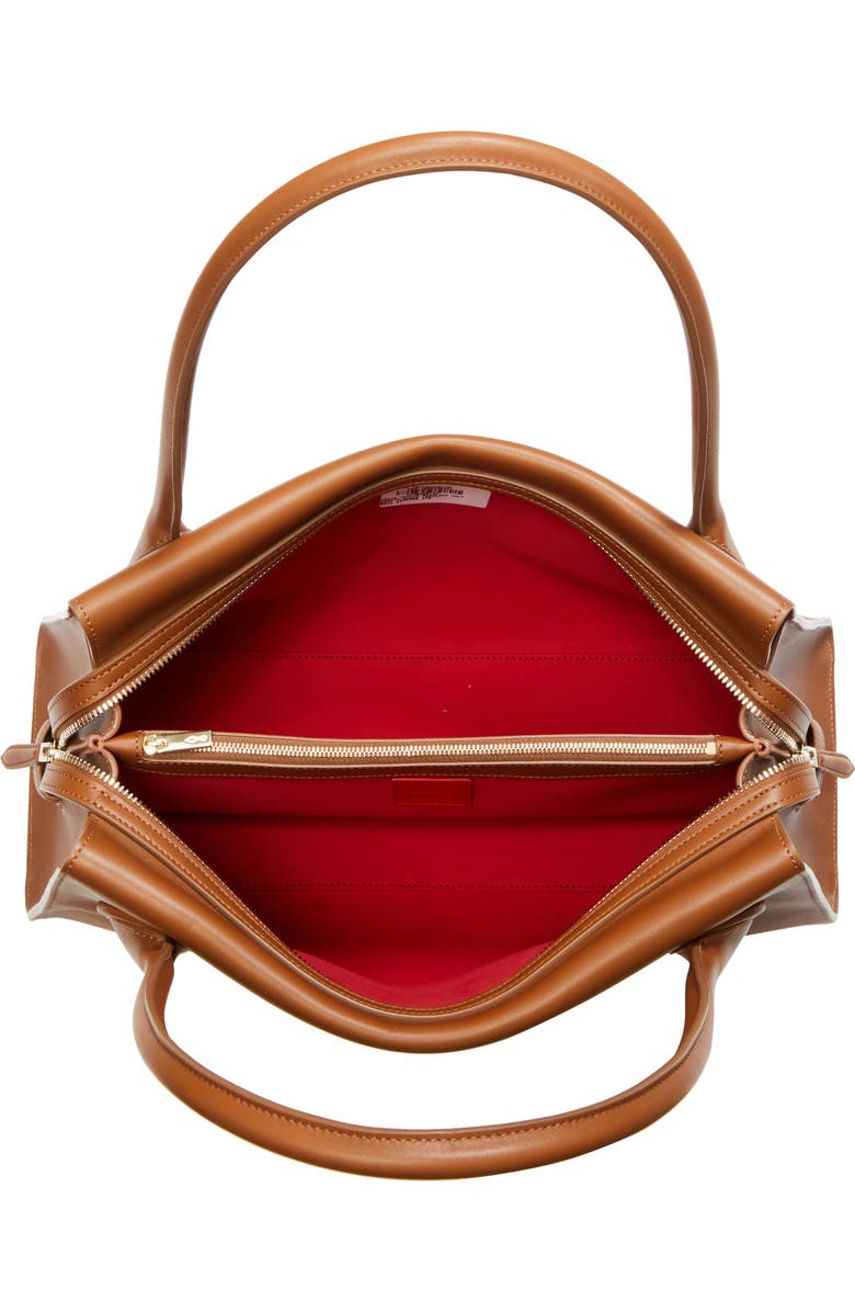 Christian Louboutin Medium Baguette Leather Shoulder Bag, Alternate, color, Cuoio