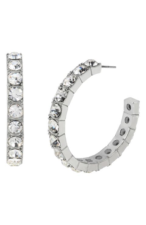 Crystal Hoop Earrings