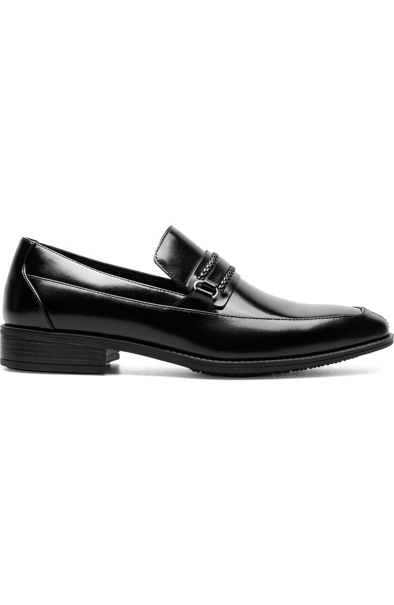 Stacy Adams Aberdeen Saddle Slip-On Loafer, Alternate, color, Black