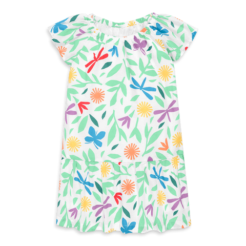 Kids Swing Dress In Bright Backyard (Toddler, Little Kid, & Big Kid)