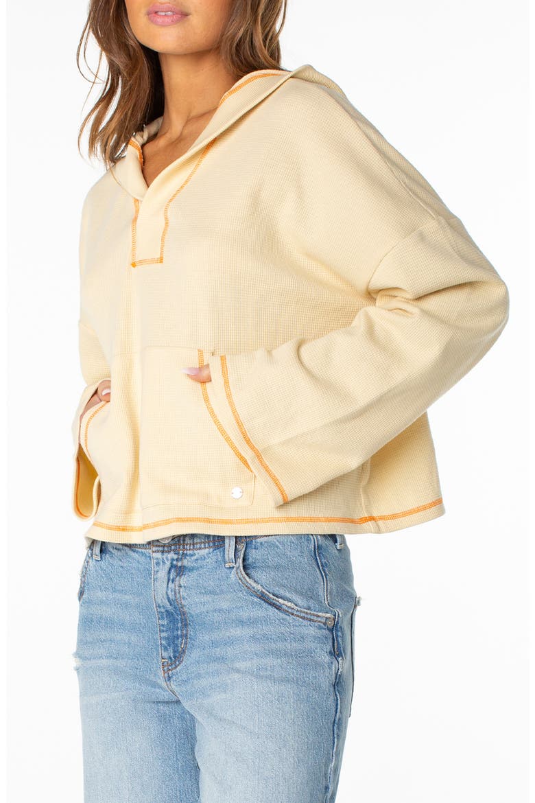 Seaside Thermal Hoodie, Alternate, color, PARCHMENT