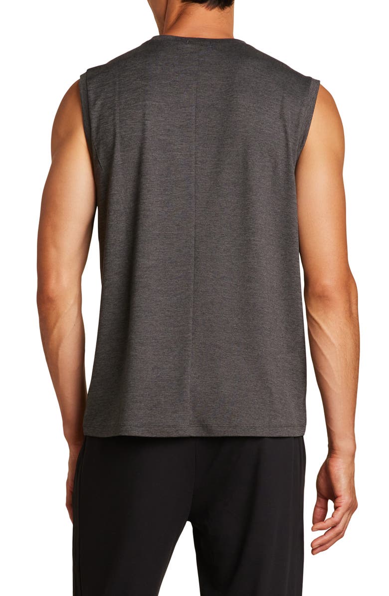 Barefoot Dreams<sup>®</sup> Malibu Collection<sup>®</sup> Butterchic Muscle T-Shirt, Alternate, color, Heather Carbon