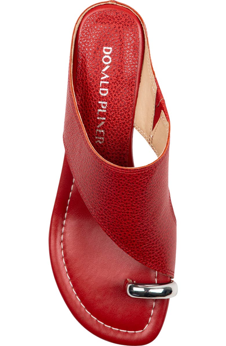 Donald Pliner Vesna Toe Ring Wedge Sandal, Alternate, color, Tomato