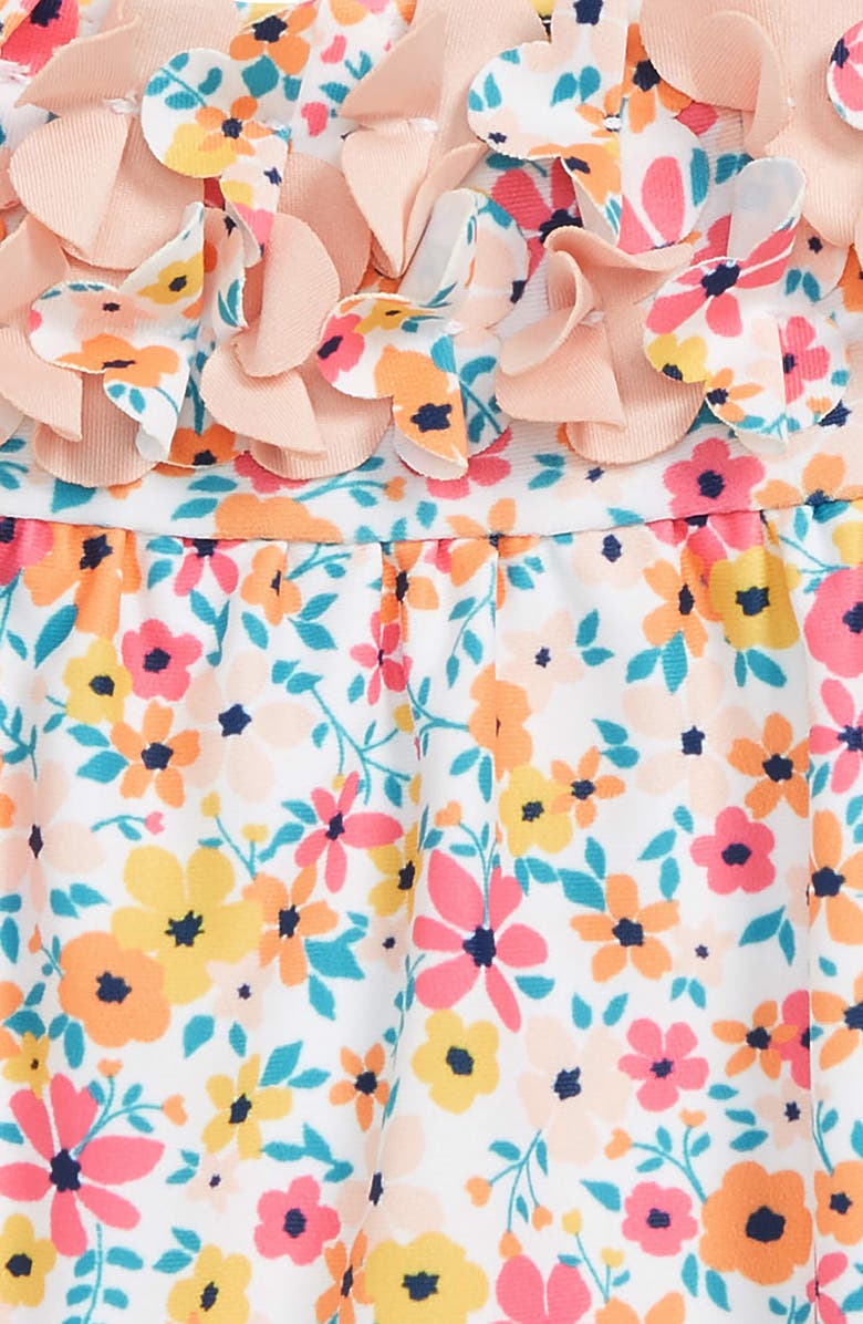 Tucker + Tate Flower Appliqué One-Piece Swimsuit, Alternate, color,