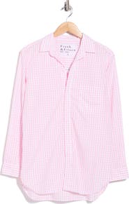 Frank & Eileen Joedy Grid Cotton Boyfriend Shirt
