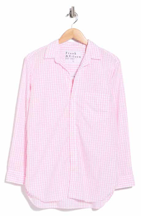 Joedy Grid Cotton Boyfriend Shirt