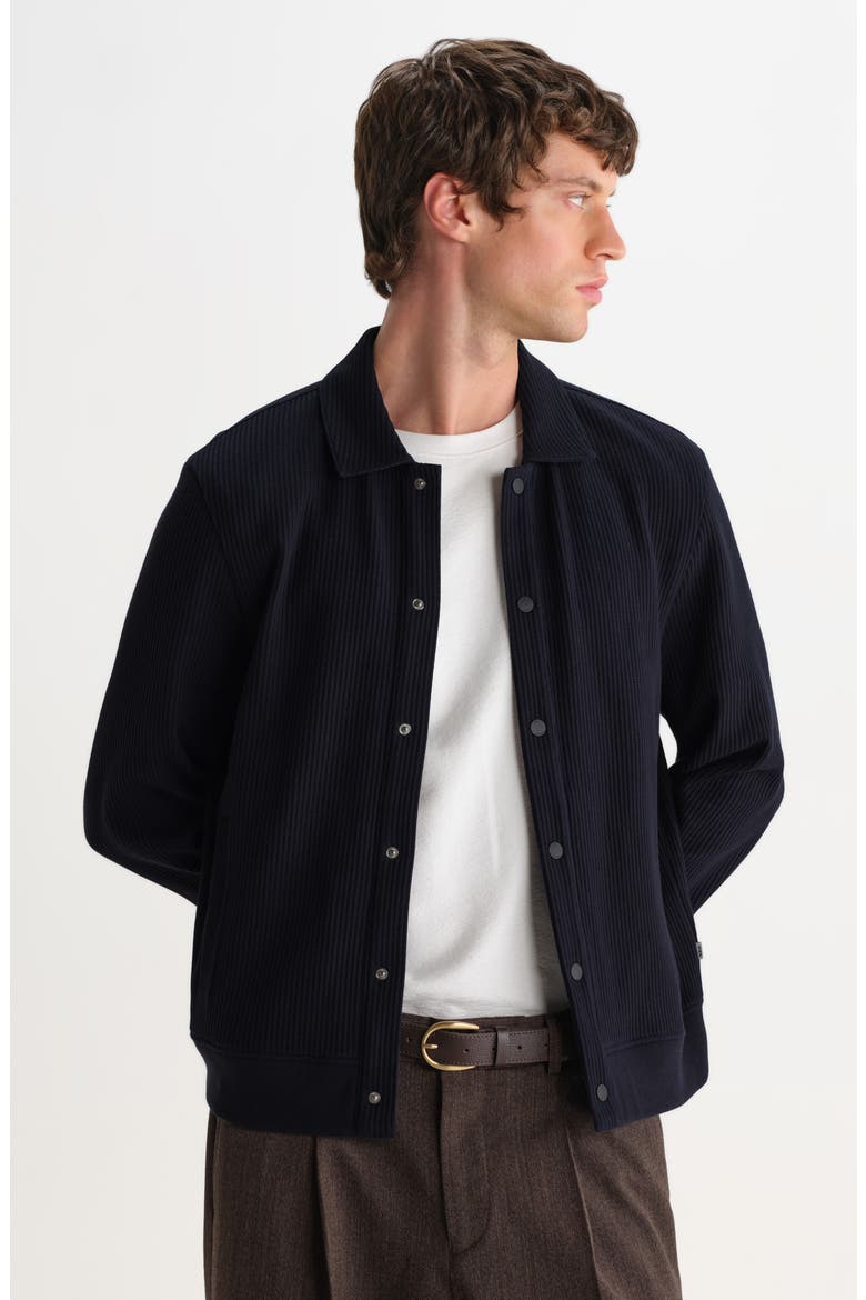 Hays Waffle Jersey Overshirt, Alternate, color, NAVY