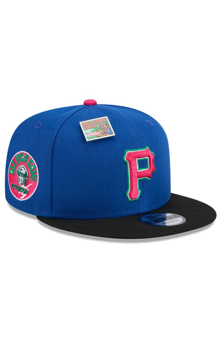 New Era Men's New Era Royal/Black Pittsburgh Pirates Watermelon Big League Chew Flavor Pack 9FIFTY Snapback Hat, Main, color, Royal