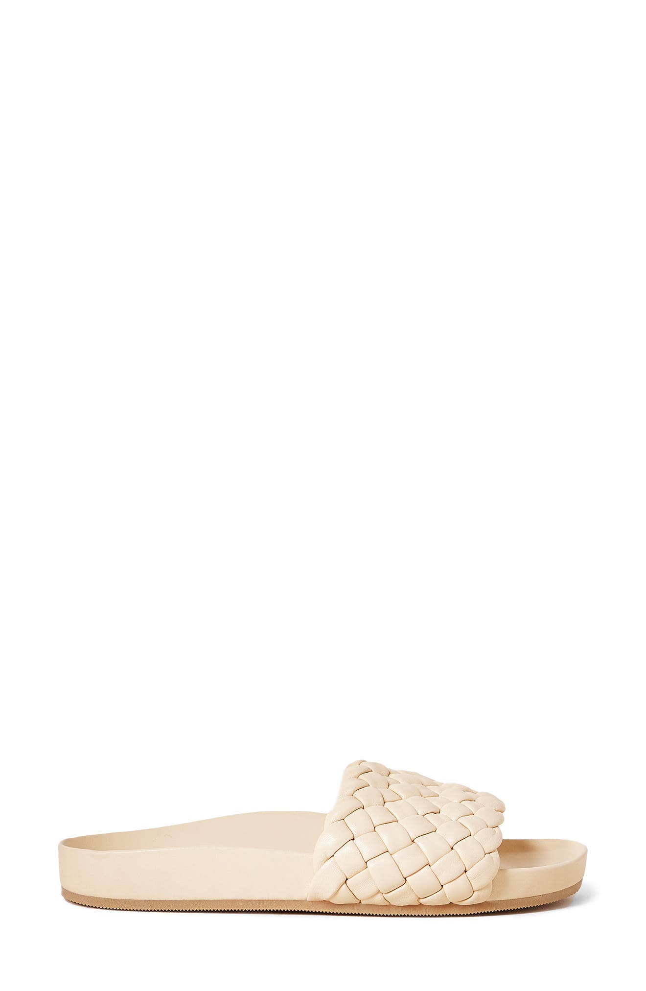 Sonnie Woven Slide Sandal, Alternate, color, ALMOND