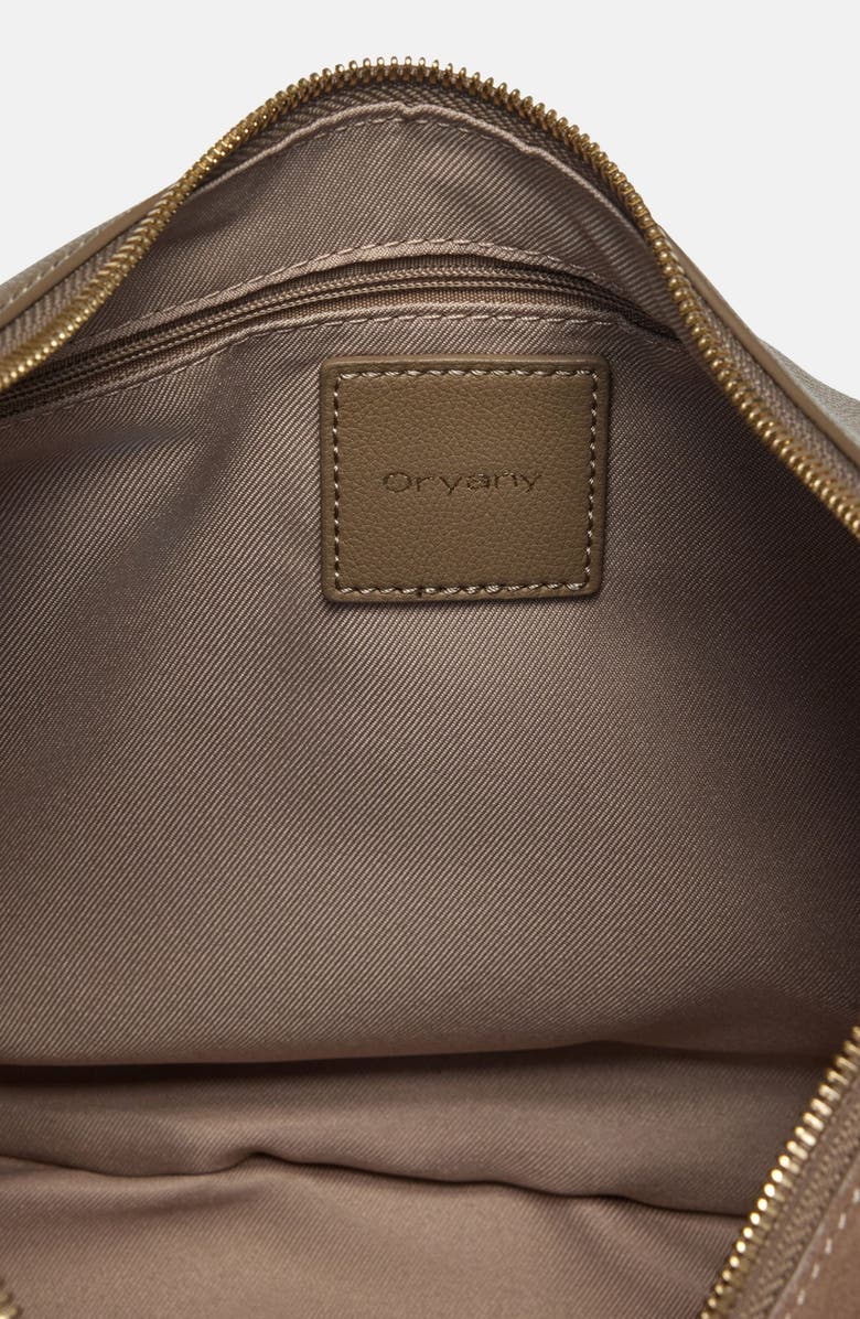Oryany Lauren Leather Shoulder Bag, Alternate, color, Light Khaki