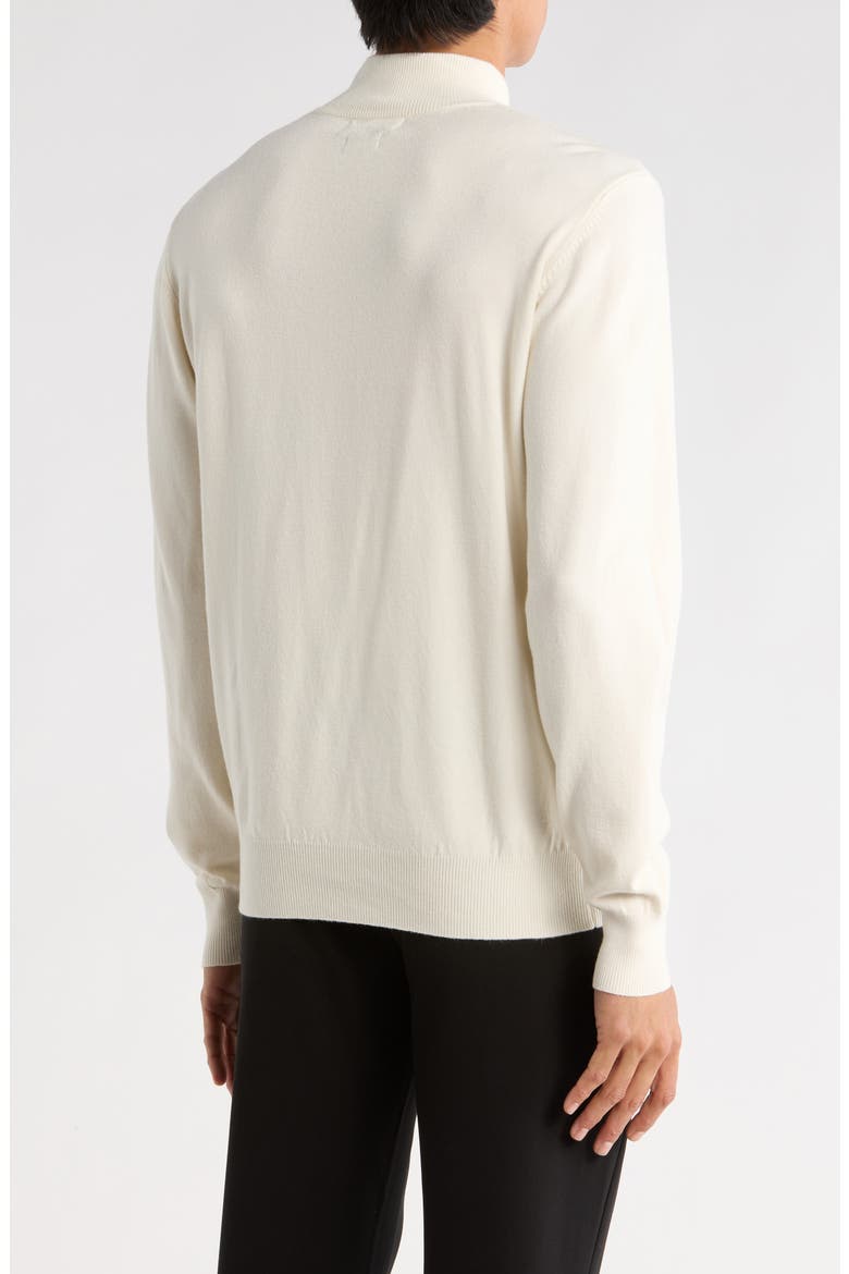 Slim Fit Mock Neck Sweater, Alternate, color, EGG SHELL