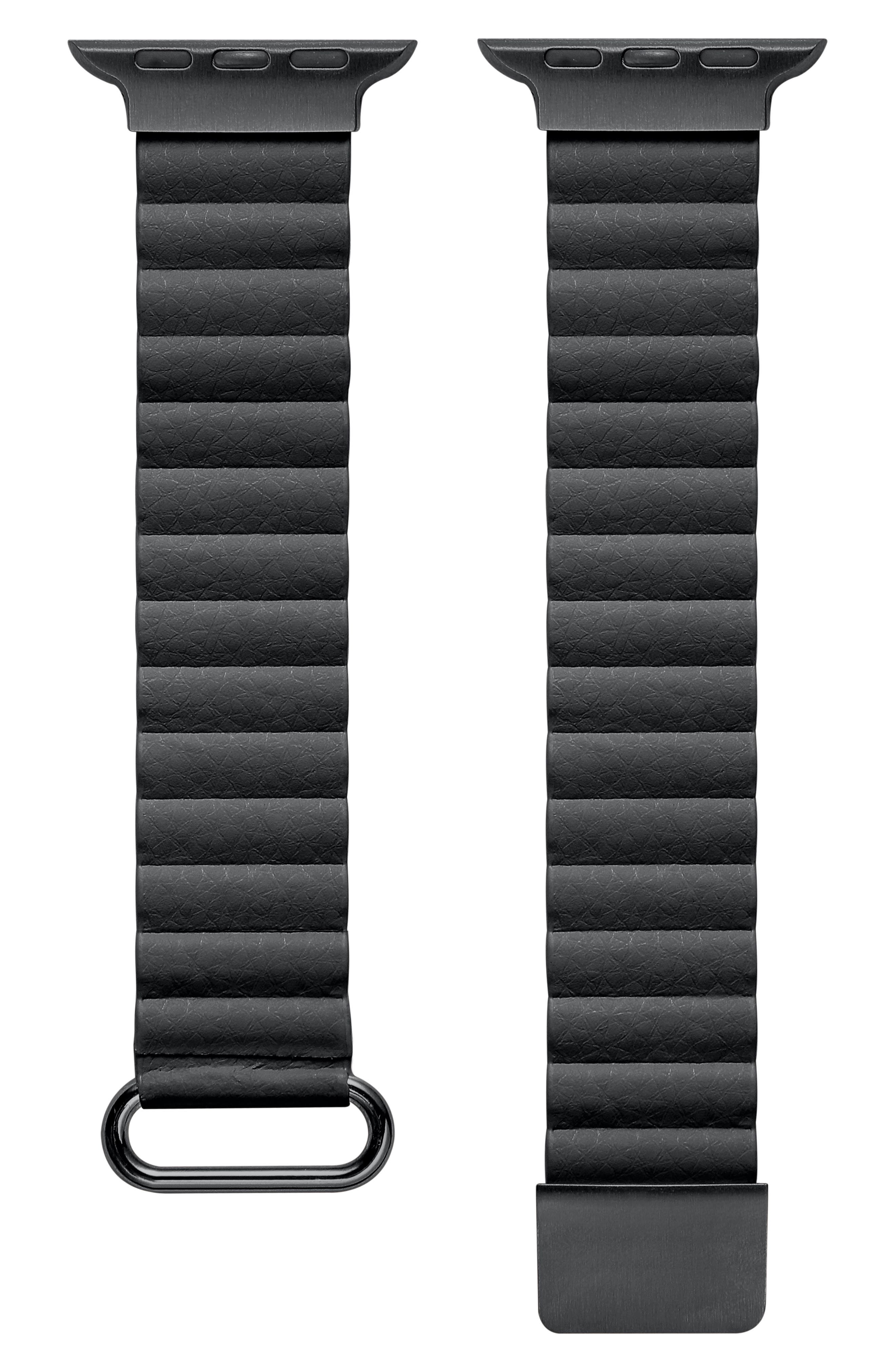 Posh Tech Dakota Magnetic Leather Apple Watch® Watchband