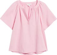 beachlunchlounge Adie Cotton Guaze Popover Top