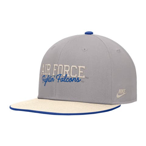 Men's Nike Gray Air Force Falcons Vintage Script Pro Dri-FIT Snapback Hat