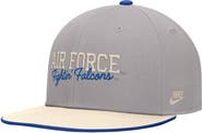 Nike Men's Nike Gray Air Force Falcons Vintage Script Pro Dri-FIT Snapback Hat
