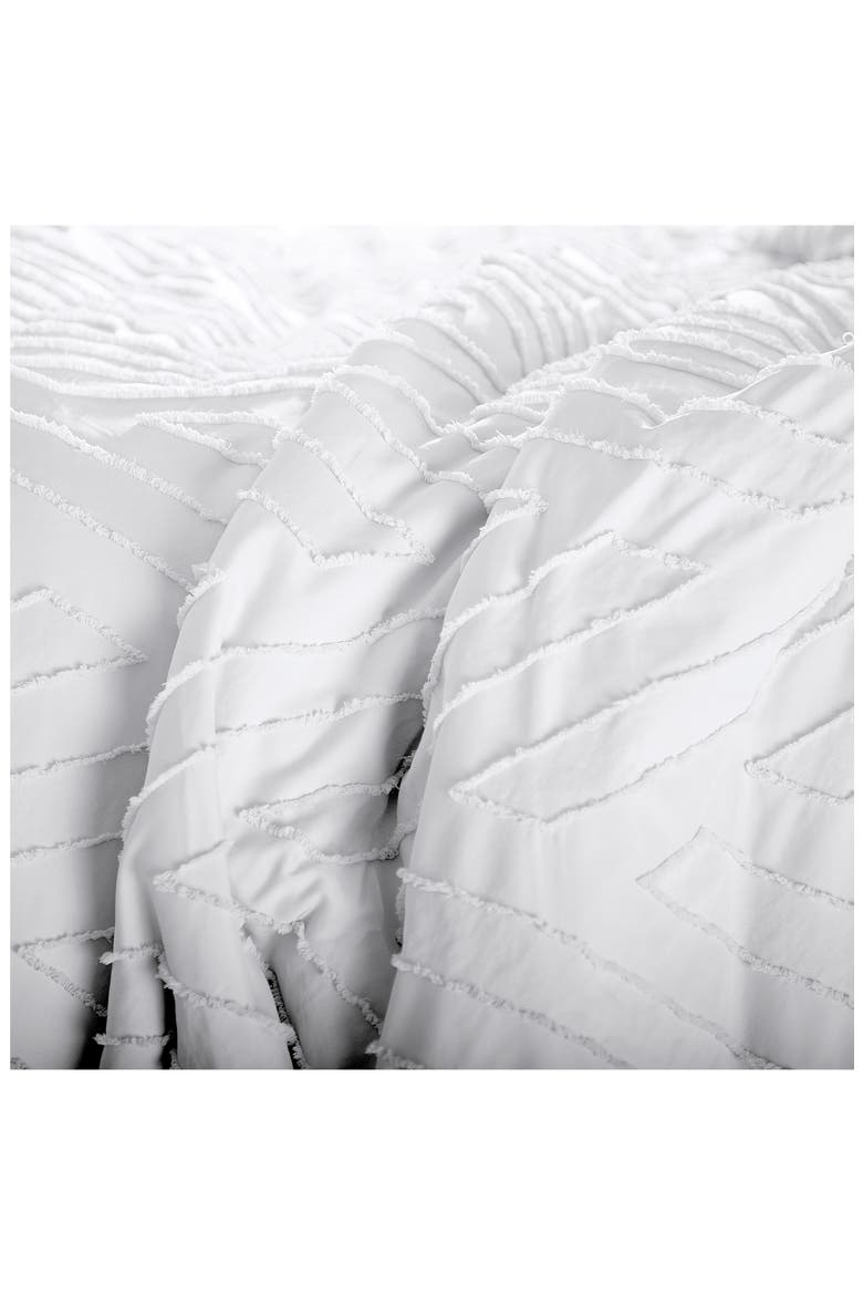 Chevron Jacquard Comforter Set, Alternate, color, WHITE