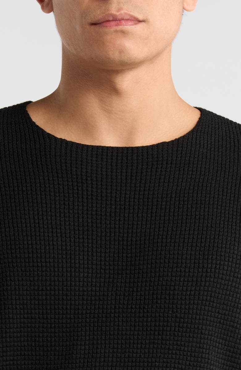 Fear of God Essentials
90s Waffle Knit Sweater, Alternate, color, Vintage Black