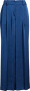 Tahari ASL Pleated Wide Leg Satin Pants