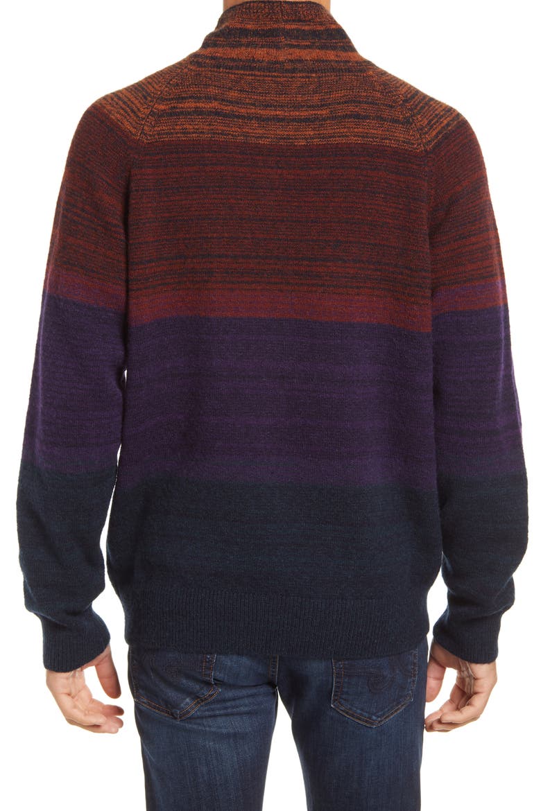Gradient Mock Neck Sweater, Alternate, color, BLUE