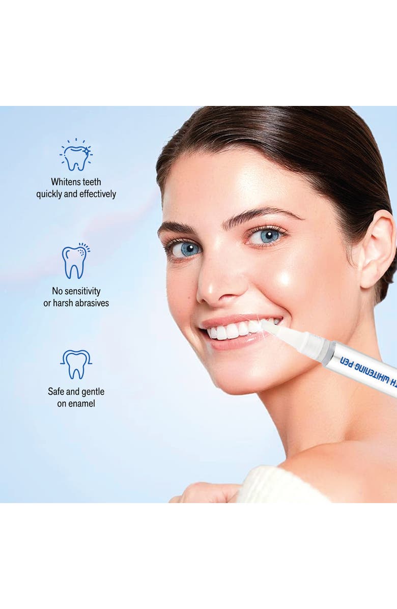 PURSONIC Teeth Whitening Pen Your Secret to a Brighter Smile On-the-Go, Alternate, color, White