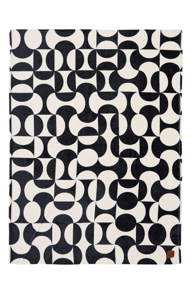 Slowtide Caster Oversize Throw Blanket, Main, color, Black