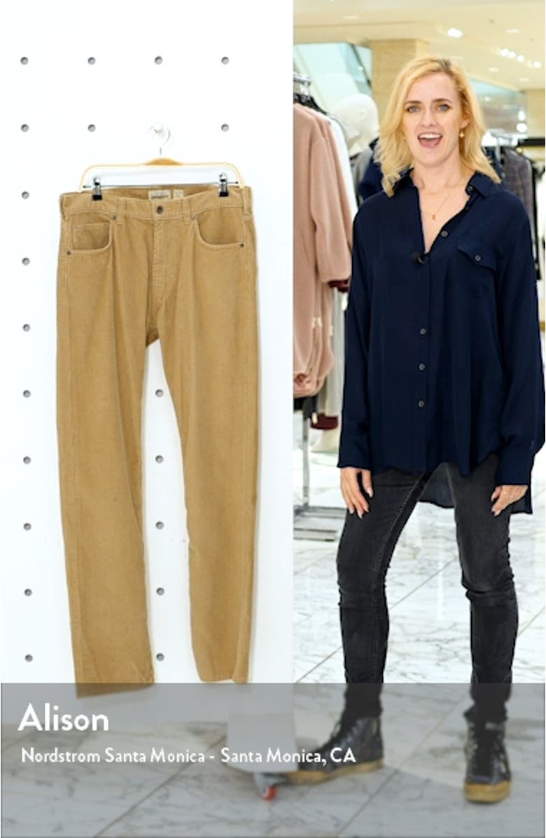 Straight Fit Corduroy Pants, sales video thumbnail