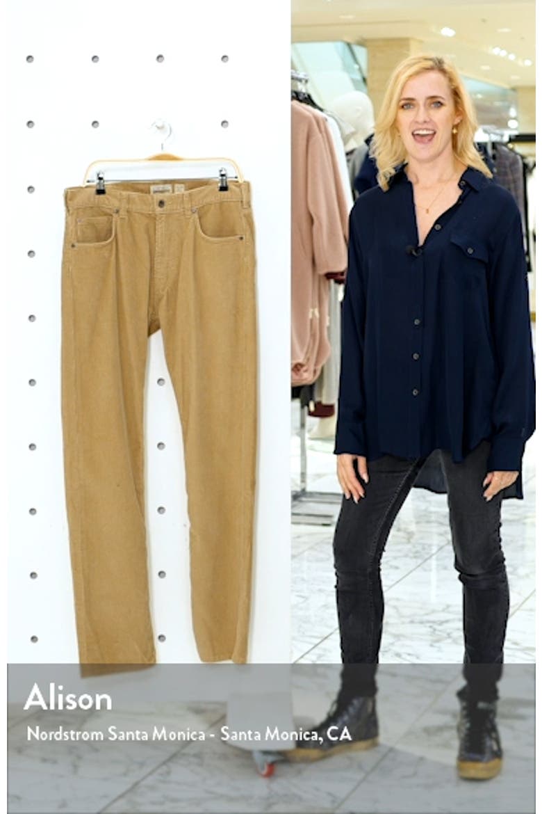 Straight Fit Corduroy Pants video