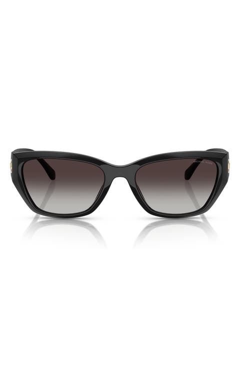 56mm Geometric Sunglasses