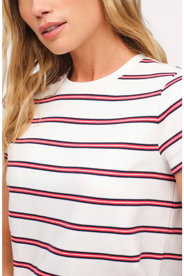 Golden Hour Stripe Stretch Cotton Top & Pants Set, Alternate, color, AMERICANA STRIPE