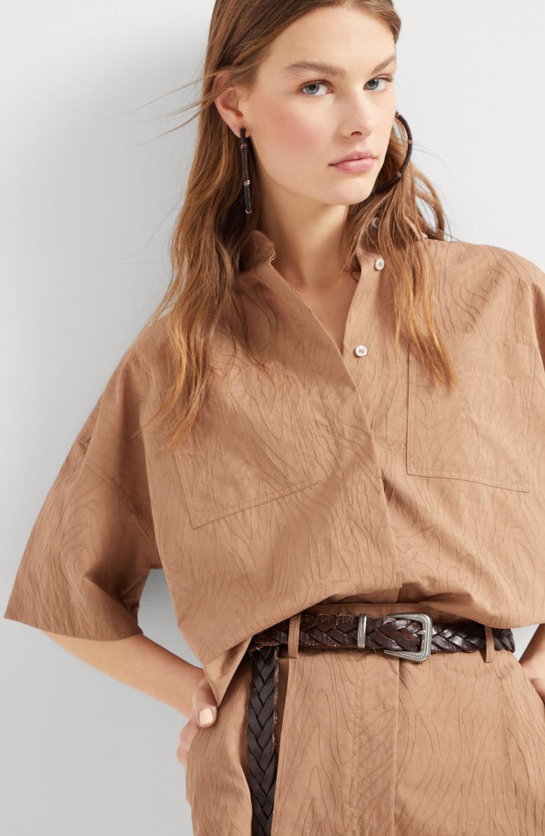 Brunello Cucinelli Jacquard shirt, Alternate, color, 