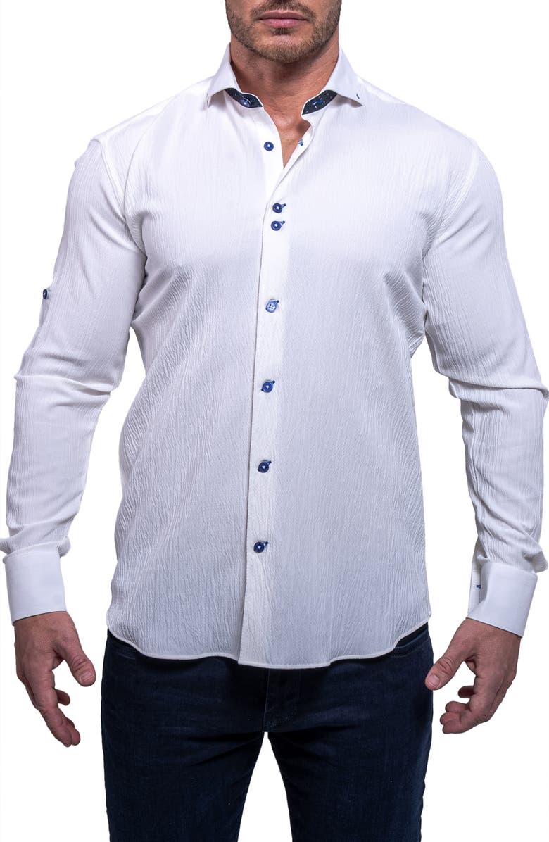 Maceoo Einstein Resistance0156 White Button-Up Shirt, Main, color, 