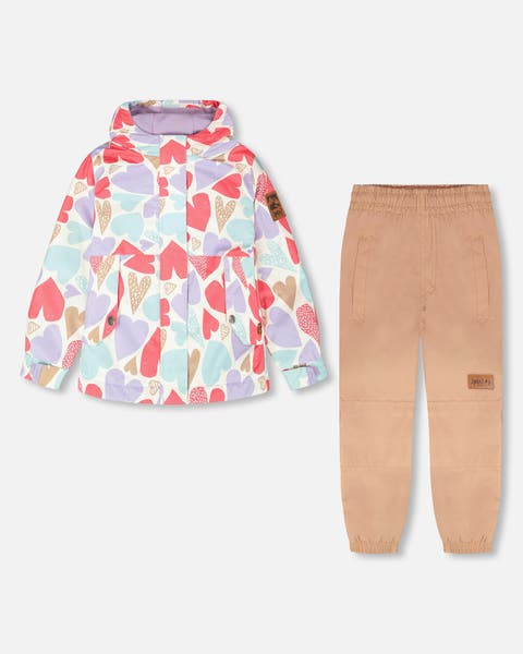 Two-Piece Mid-Season Heart Outerwear Set (Toddler, Little Kid & Big Kid)