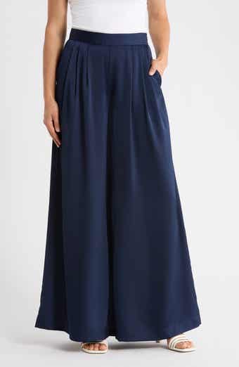Ted Baker Pleated Front Wide Leg Pants