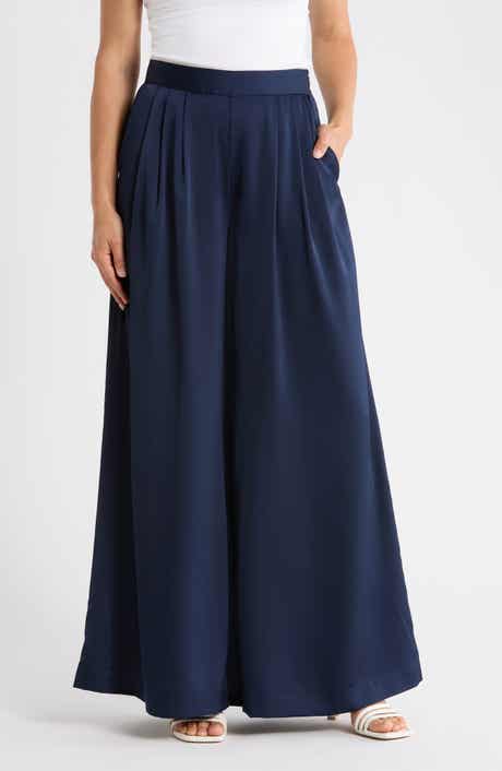 Ted Baker Pleated Front Wide Leg Pants