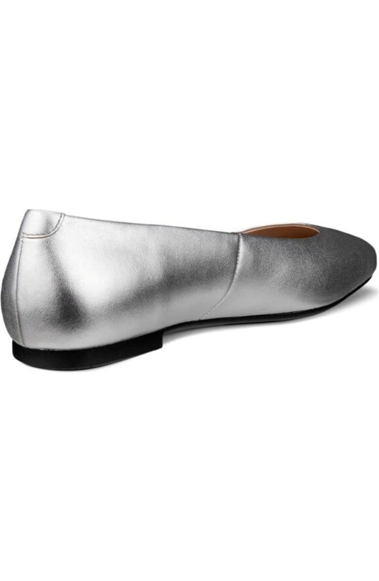 ECCO Margot Ballet Flat, Alternate, color, Silver
