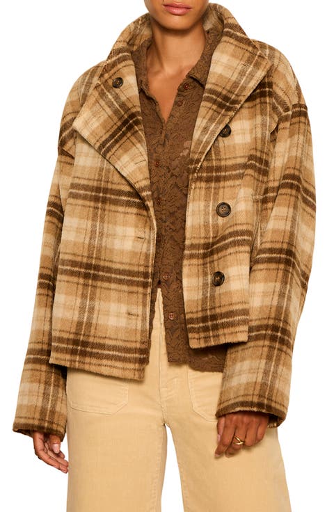 Avery Plaid Asymmetric Jacket